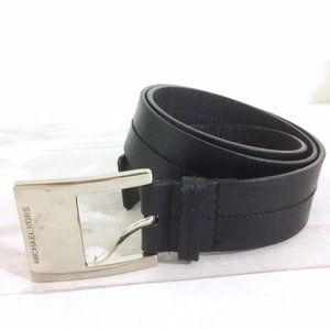 Michael Kors Black Leather Belt